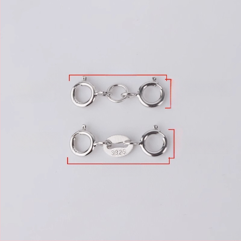 S925 hõbedane kevadrõngas pärleühendusega, käsitöö ehted aksessuaarid, Jerry bränd