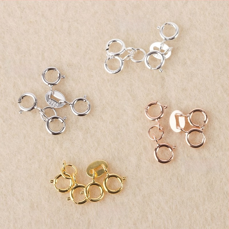 S925 hõbedane kevadrõngas pärleühendusega, käsitöö ehted aksessuaarid, Jerry bränd