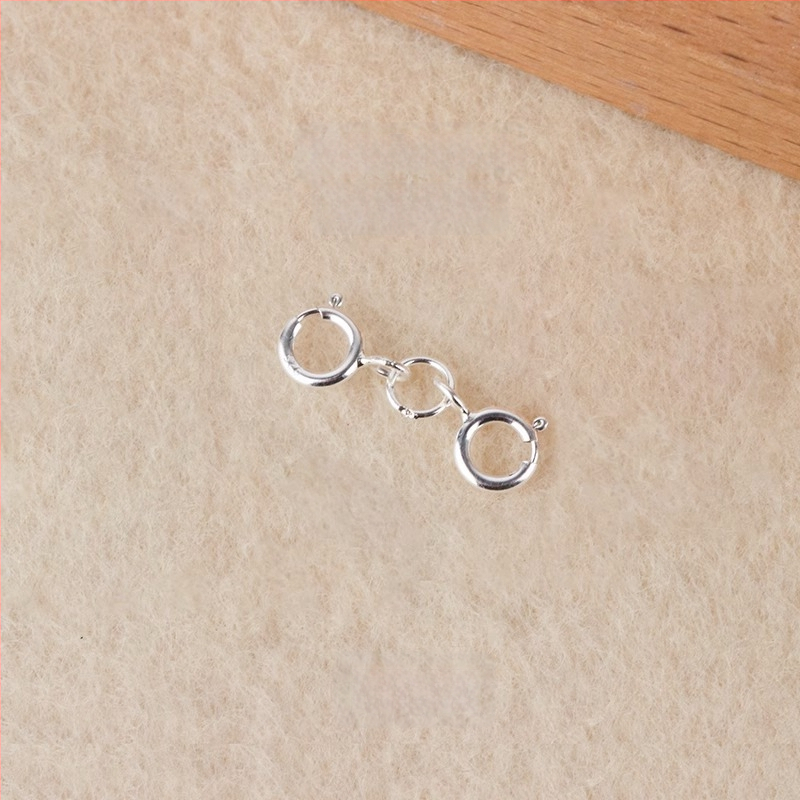 S925 hõbedane kevadrõngas pärleühendusega, käsitöö ehted aksessuaarid, Jerry bränd