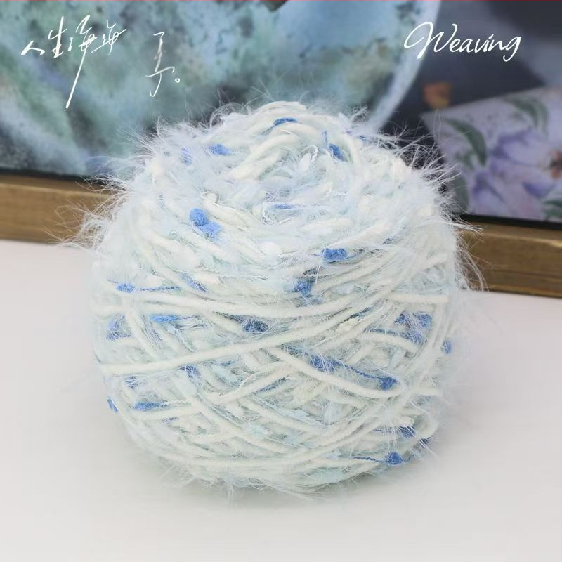 Rankdarbiams mezgimui siūlai: mišri, worsted-spun, siūlų forma