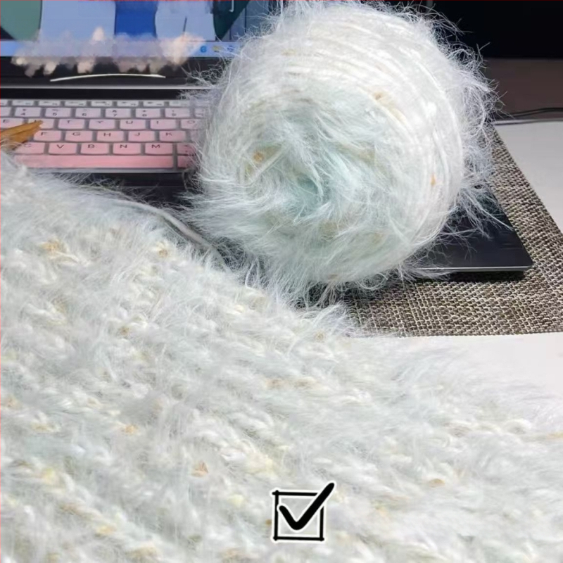 Rankdarbiams mezgimui siūlai: mišri, worsted-spun, siūlų forma