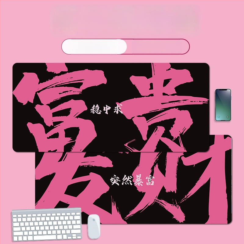 Nagy egérpad természetes gumi anyagból, csúszásmentes felület, hőtranszfer nyomtatás, logó nyomtatva