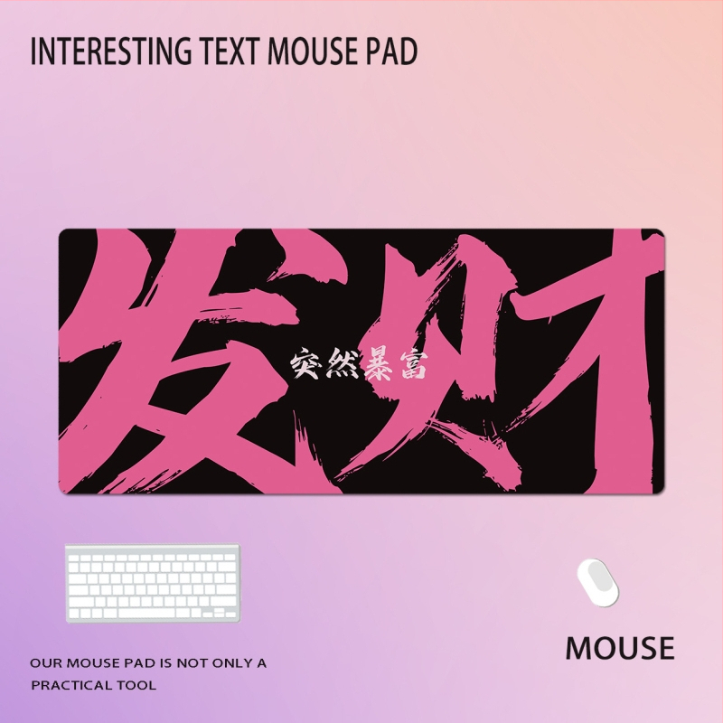 Nagy egérpad természetes gumi anyagból, csúszásmentes felület, hőtranszfer nyomtatás, logó nyomtatva