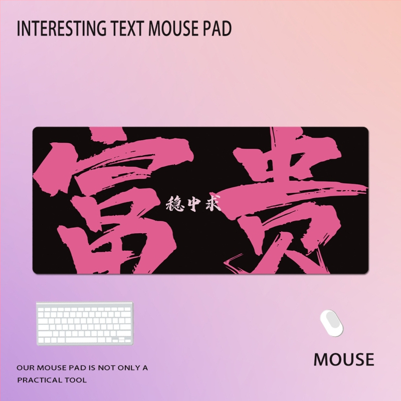 Nagy egérpad természetes gumi anyagból, csúszásmentes felület, hőtranszfer nyomtatás, logó nyomtatva