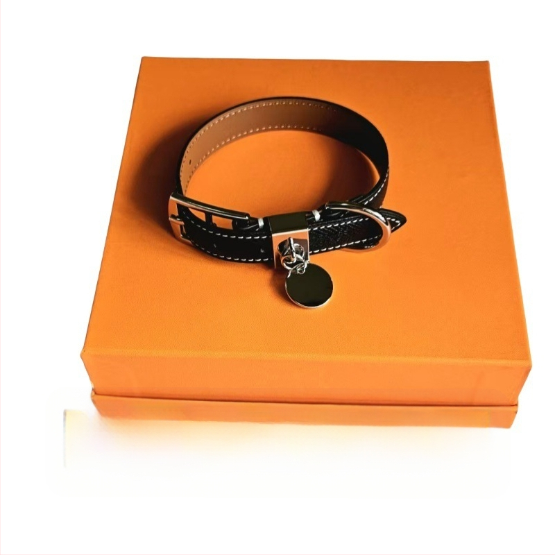 Mājdzīvnieku kaklasaite (sunim un kaķim) – āda, ādas tekstūra, INS stils, universāla lietošana