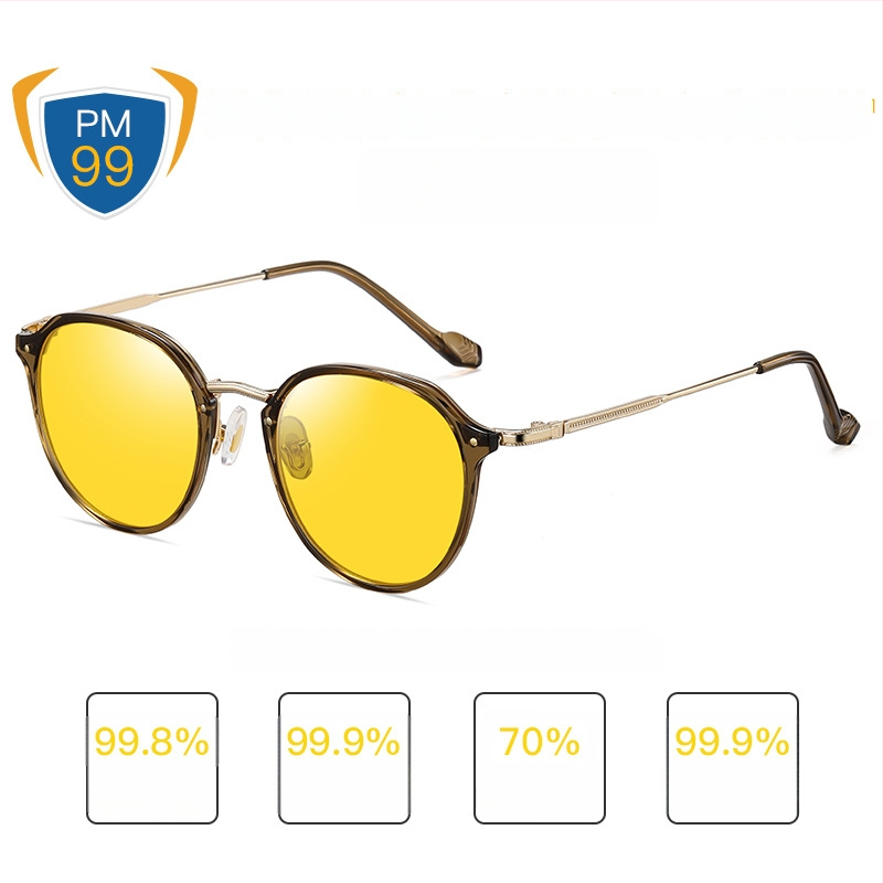 TR90 sinise valguse vastu prillid, ülilihtsad, postoperatiivse taastumise jaoks, metallraam, 1.8 mm sünteetilised läätsed, 77% valguse läbilaskvus, mudel 2347