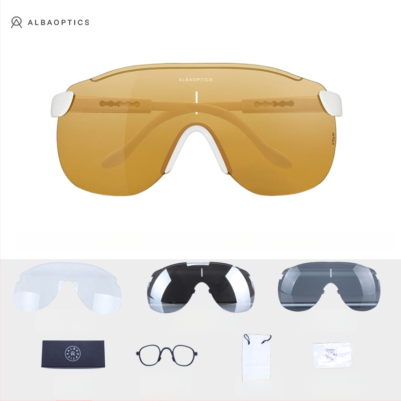 Stratos dvira akiniai – keičiami lęšiai, suderinami su dioptrijos akiniais, su galvos juosta, TR90, unisex