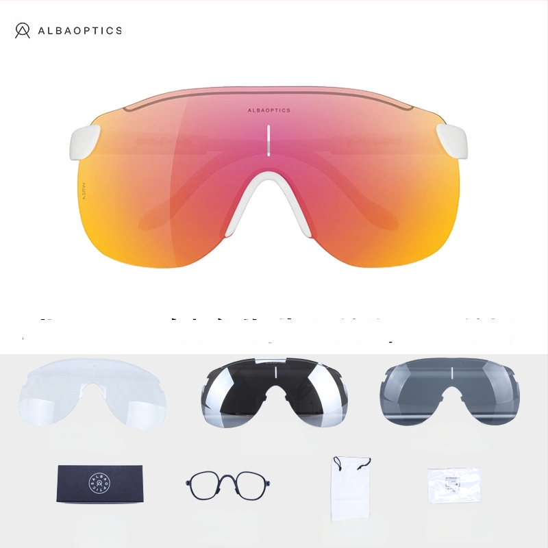 Stratos dvira akiniai – keičiami lęšiai, suderinami su dioptrijos akiniais, su galvos juosta, TR90, unisex