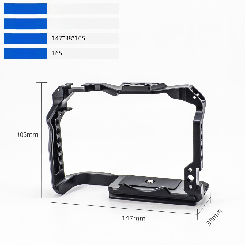 Kameras rāmis no alumīnija sakausējuma DSLR/Mirrorless ar ātrās atbrīvošanas plāksni, maksimālais slodze 5 kg (Eagle Scene)