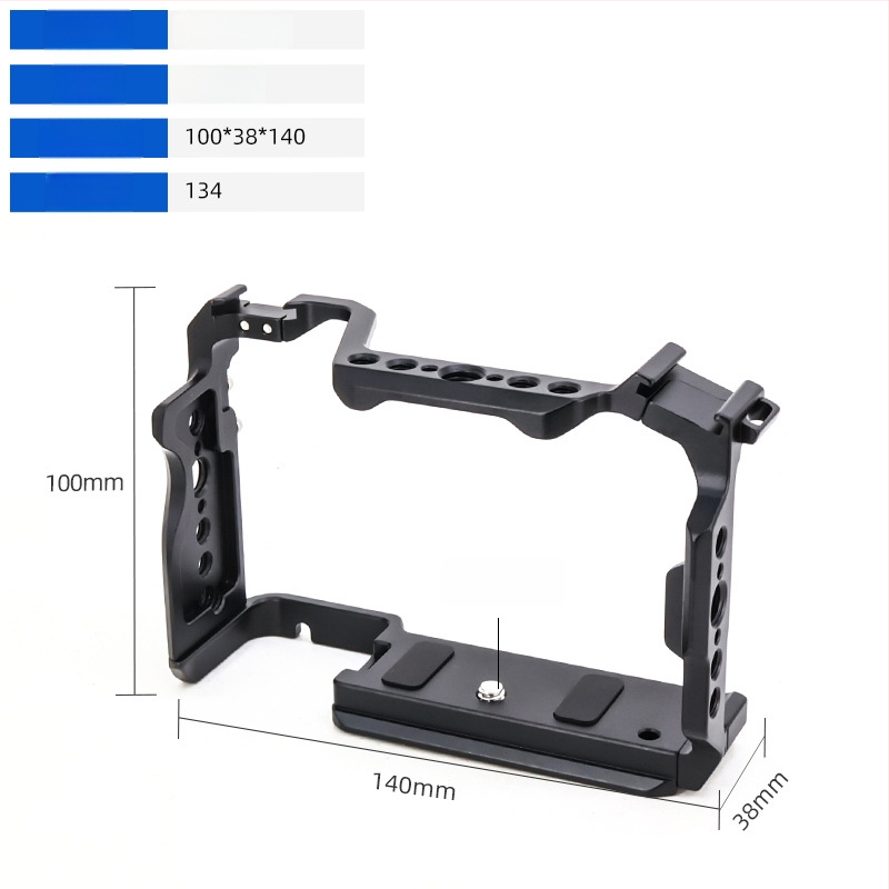 Kameras rāmis no alumīnija sakausējuma DSLR/Mirrorless ar ātrās atbrīvošanas plāksni, maksimālais slodze 5 kg (Eagle Scene)