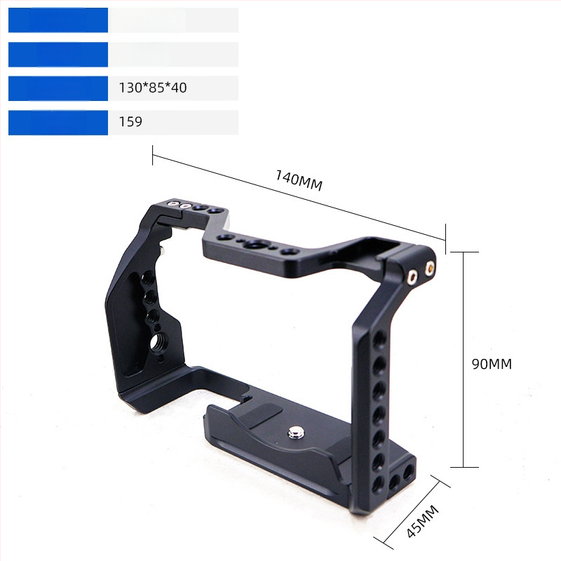 Kameras rāmis no alumīnija sakausējuma DSLR/Mirrorless ar ātrās atbrīvošanas plāksni, maksimālais slodze 5 kg (Eagle Scene)