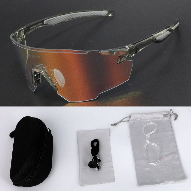 Ochelari pentru ciclism ELICIT E0605 TR90, unisex, cu pernuțe nazale reglabile și compatibilitate cu ochelari cu dioptrii