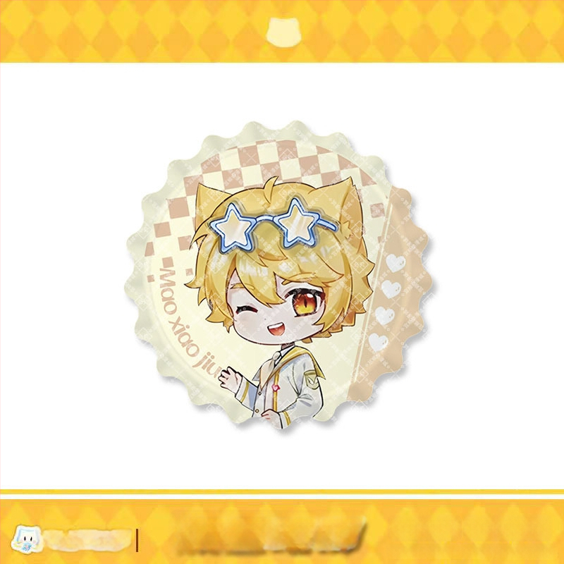 Σήμα γάτας σμάλτο – Mirror Series της Qimaojun: μοτίβα Xiaojiu, Xiaotian, Wushuang, Skylark, Bat; Μικτά υλικά; Συσκευασία PP σακούλα; Anime merchandise