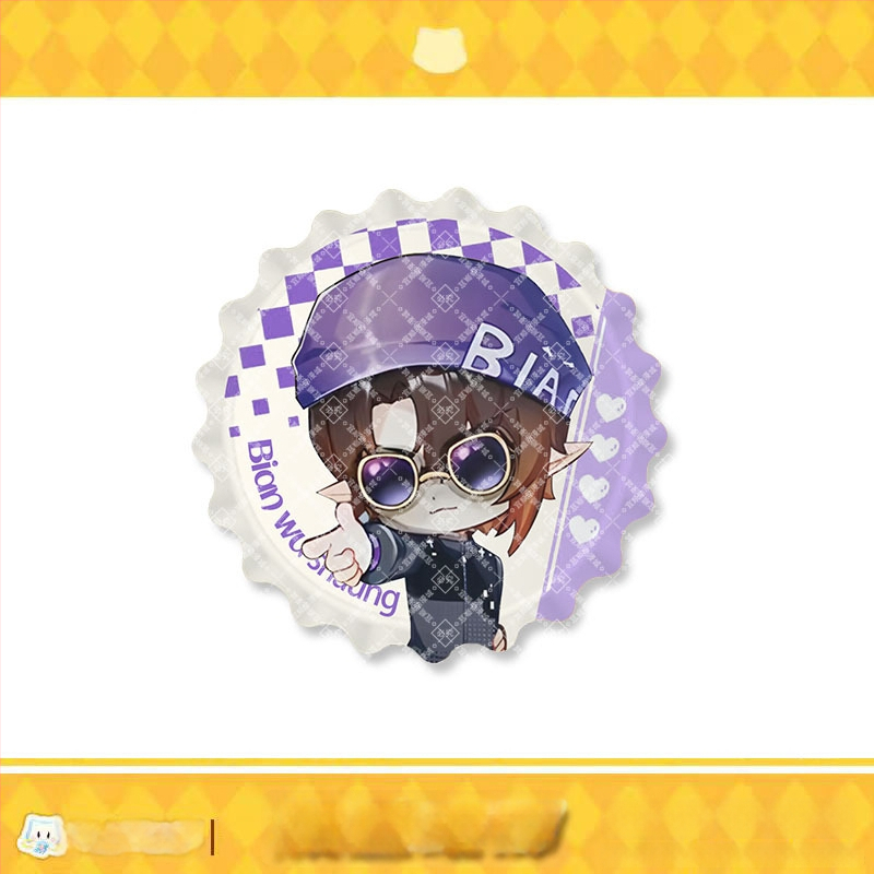 Σήμα γάτας σμάλτο – Mirror Series της Qimaojun: μοτίβα Xiaojiu, Xiaotian, Wushuang, Skylark, Bat; Μικτά υλικά; Συσκευασία PP σακούλα; Anime merchandise