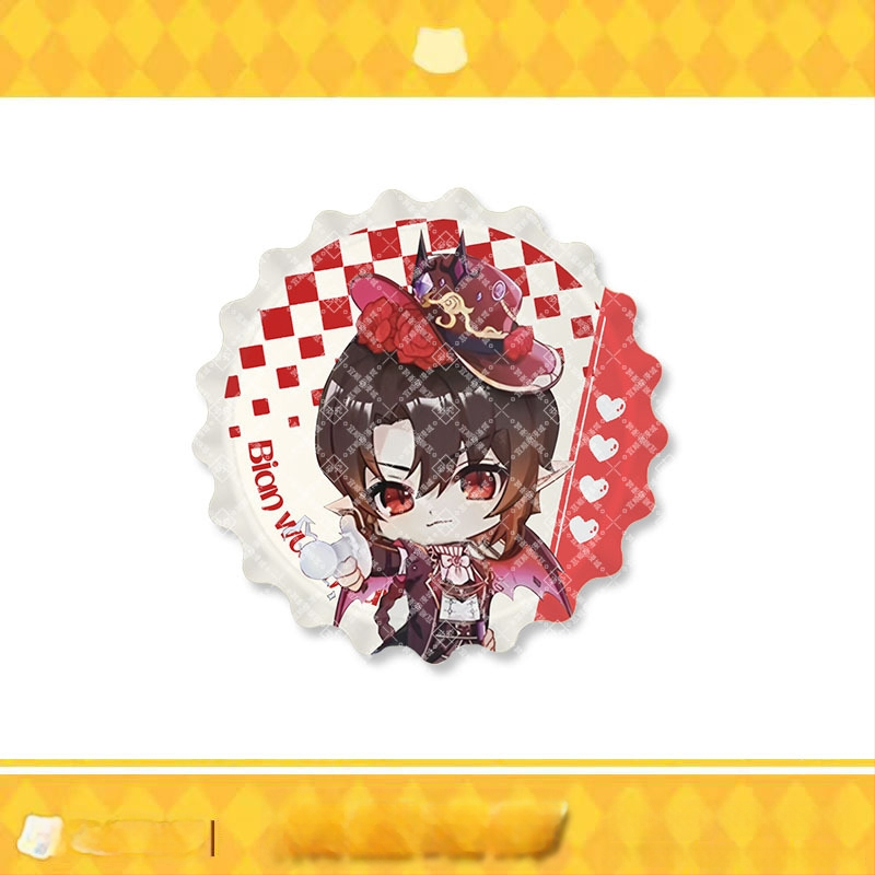 Σήμα γάτας σμάλτο – Mirror Series της Qimaojun: μοτίβα Xiaojiu, Xiaotian, Wushuang, Skylark, Bat; Μικτά υλικά; Συσκευασία PP σακούλα; Anime merchandise