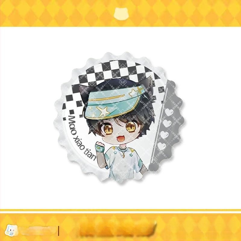 Σήμα γάτας σμάλτο – Mirror Series της Qimaojun: μοτίβα Xiaojiu, Xiaotian, Wushuang, Skylark, Bat; Μικτά υλικά; Συσκευασία PP σακούλα; Anime merchandise