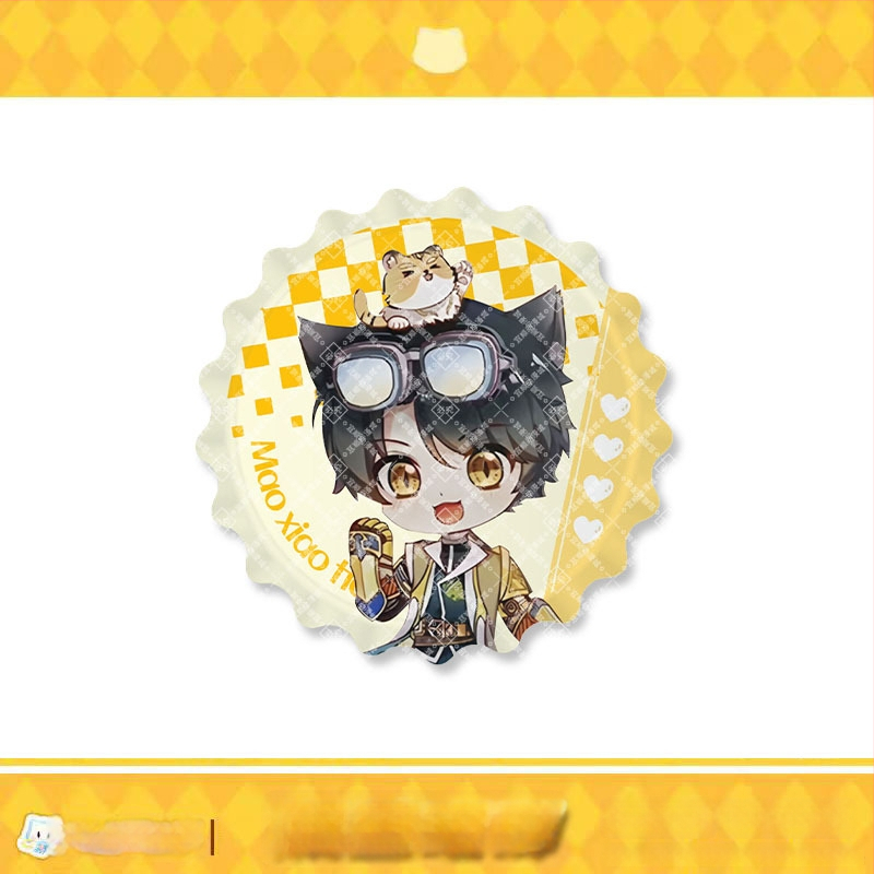 Σήμα γάτας σμάλτο – Mirror Series της Qimaojun: μοτίβα Xiaojiu, Xiaotian, Wushuang, Skylark, Bat; Μικτά υλικά; Συσκευασία PP σακούλα; Anime merchandise