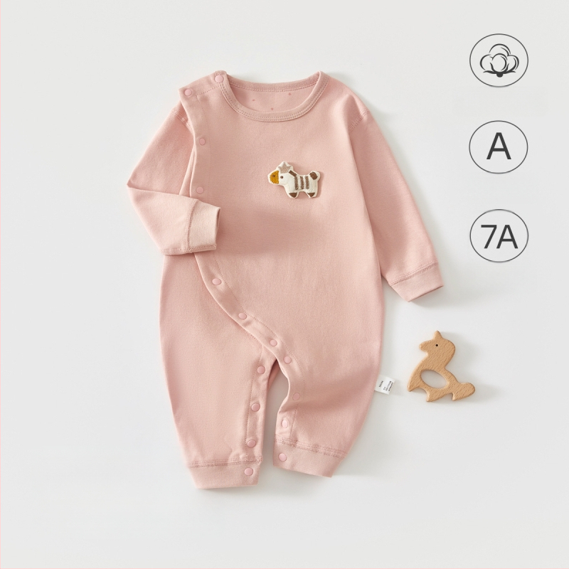 Baba overál – 100% pamut, újszülött, uniszex, hosszú ujjú, elöl gombos zárás, egész éves viseletre