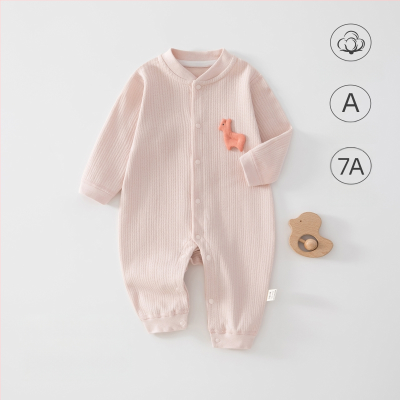 Baba overál – 100% pamut, újszülött, uniszex, hosszú ujjú, elöl gombos zárás, egész éves viseletre