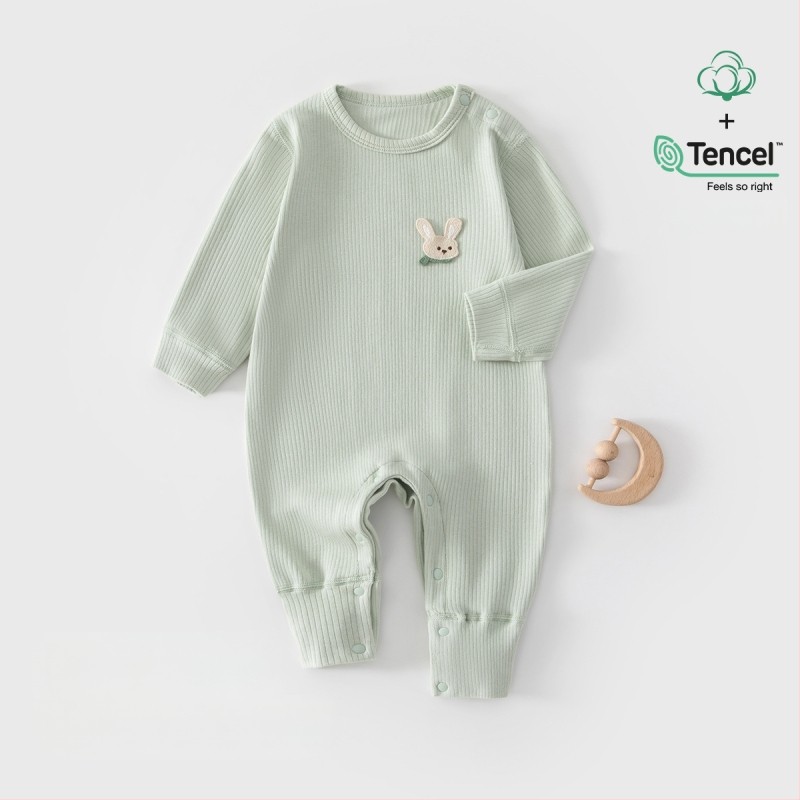 Baba overál – 100% pamut, újszülött, uniszex, hosszú ujjú, elöl gombos zárás, egész éves viseletre