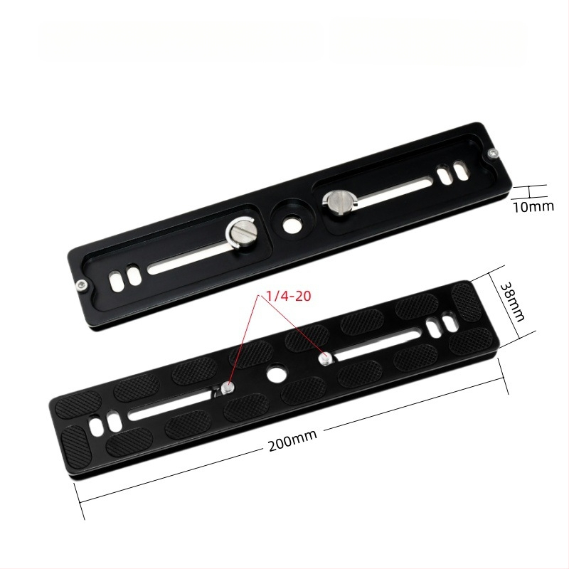 ātrās atbrīvošanas plāksne statīva galvai un kameras pamatnei, alumīnija sakausējums, slodze 6-10 kg, svars 0,08 kg