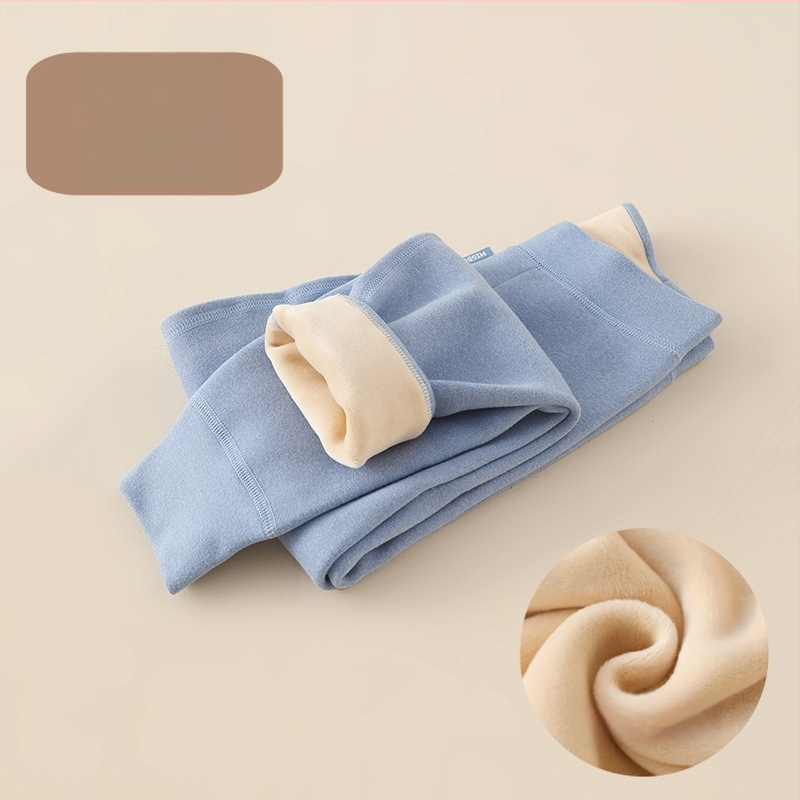 Bērnu termopantāni ar flīsa oderi, augsta josta, ziemas/rudens, poliester 91,7%