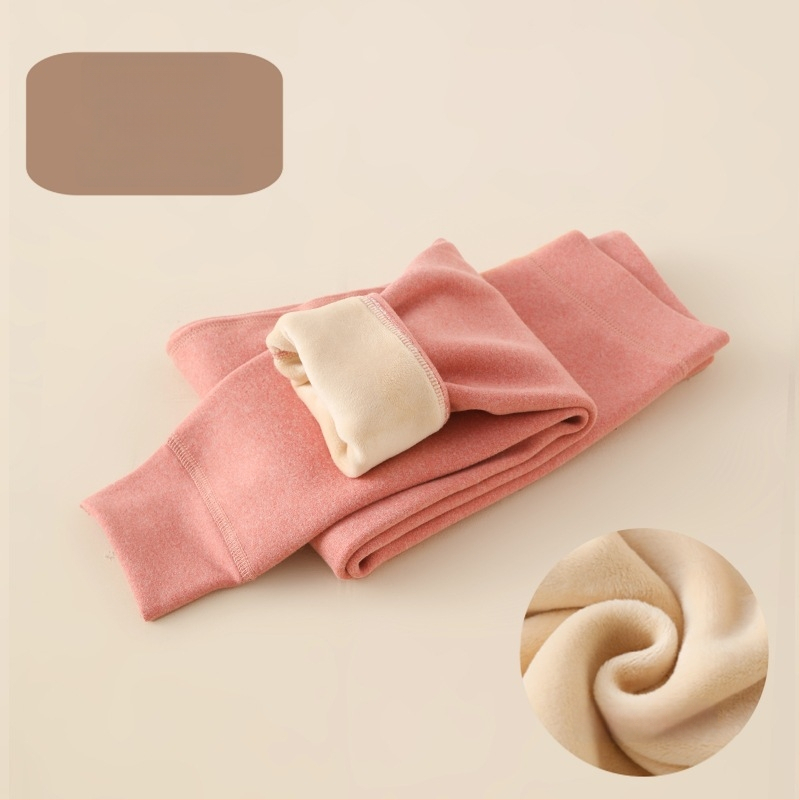 Bērnu termopantāni ar flīsa oderi, augsta josta, ziemas/rudens, poliester 91,7%