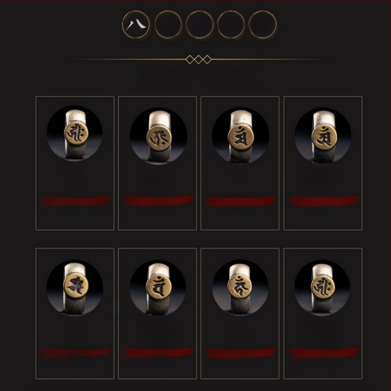 Vajra Bodhi käevõru Rudraksha helmestega, kaksteist zodiaki märgid, käsitöö, rahvuslik stiil