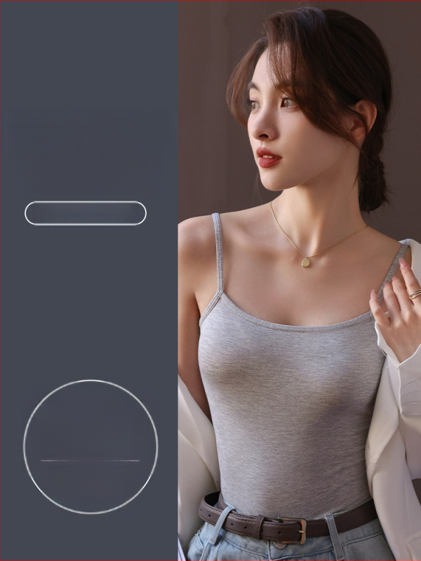 Sieviešu modal top, šaurs siluets, divas plecu siksnas, viskoze 90–95%, vidējais garums 50–65 cm