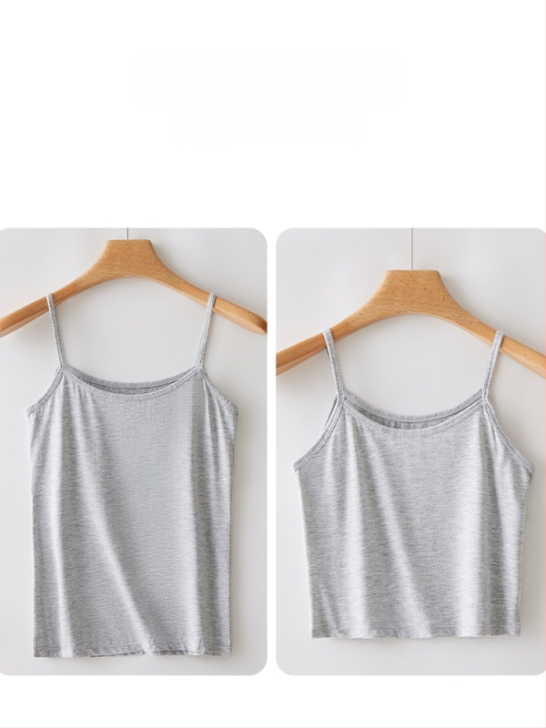 Sieviešu modal top, šaurs siluets, divas plecu siksnas, viskoze 90–95%, vidējais garums 50–65 cm