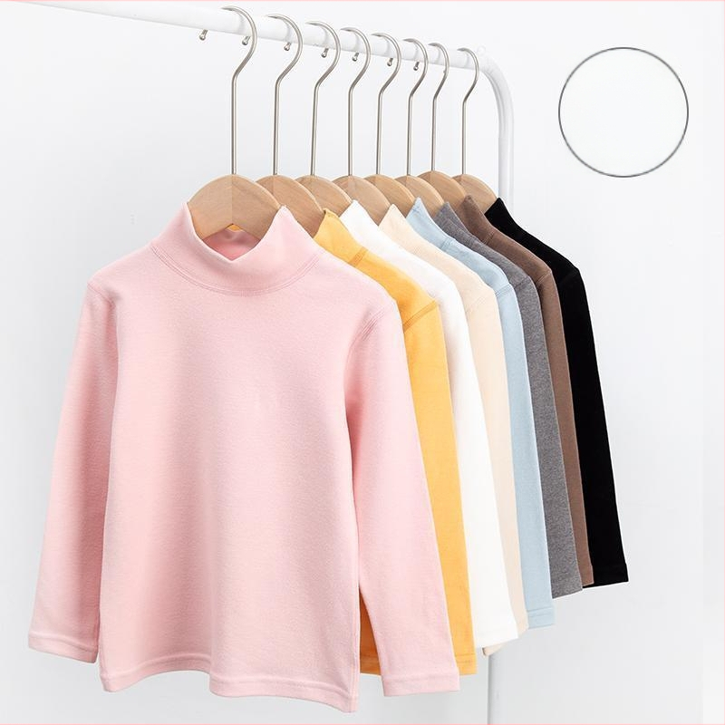 Bērnu samta termiskā tops ar garām piedurknēm un vidēji augstu kaklu, Derong audums (rudens 2025)