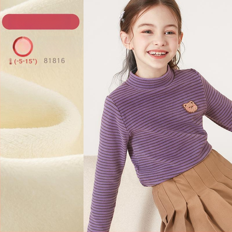 Meitenēm garām piedurknēm kokvilnas T-krekls, 95% kokvilna, vecuma grupas 3–8 un 8+, pavasaris un rudens, drošības klase A