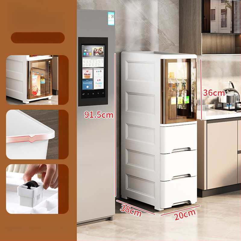 Peng Chao uzglabāšanas skapis, PP materiāls, uz grīdas montāža, modelis 2020, vienkāršs un moderns stils