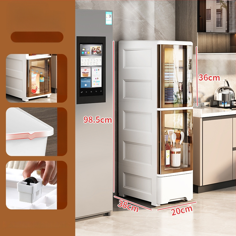 Peng Chao uzglabāšanas skapis, PP materiāls, uz grīdas montāža, modelis 2020, vienkāršs un moderns stils