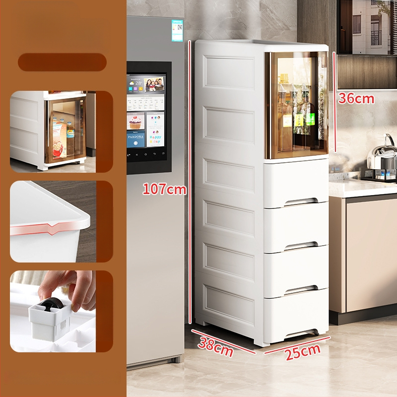 Peng Chao uzglabāšanas skapis, PP materiāls, uz grīdas montāža, modelis 2020, vienkāršs un moderns stils