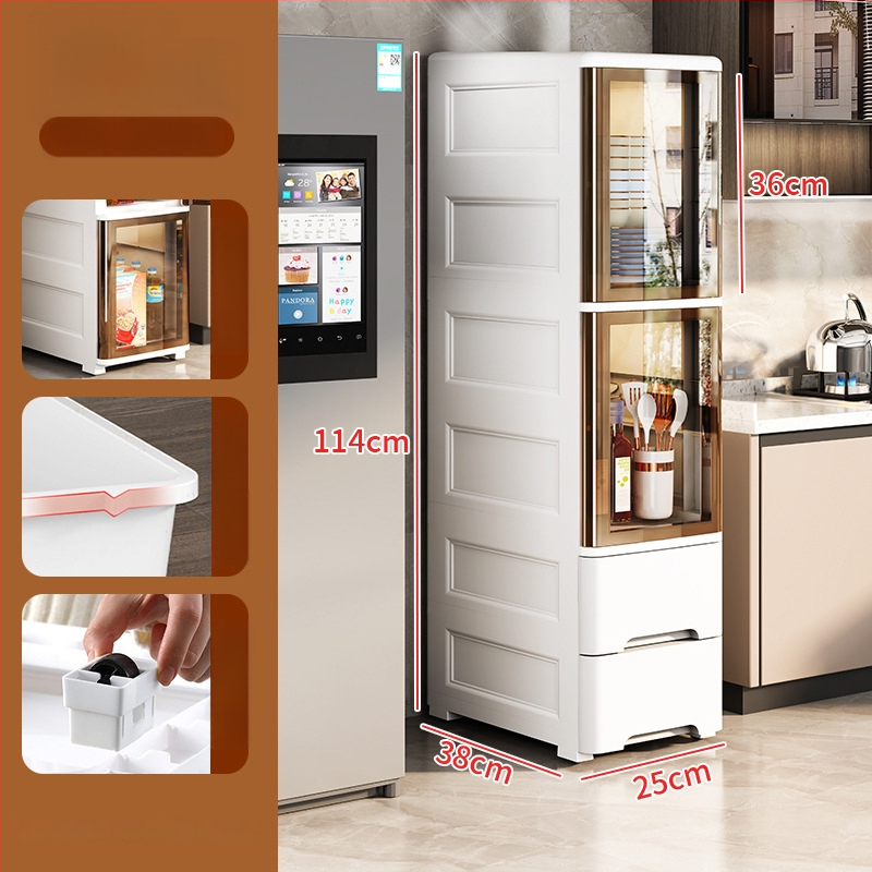 Peng Chao uzglabāšanas skapis, PP materiāls, uz grīdas montāža, modelis 2020, vienkāršs un moderns stils