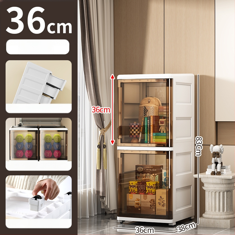 Peng Chao uzglabāšanas skapis, PP materiāls, uz grīdas montāža, modelis 2020, vienkāršs un moderns stils