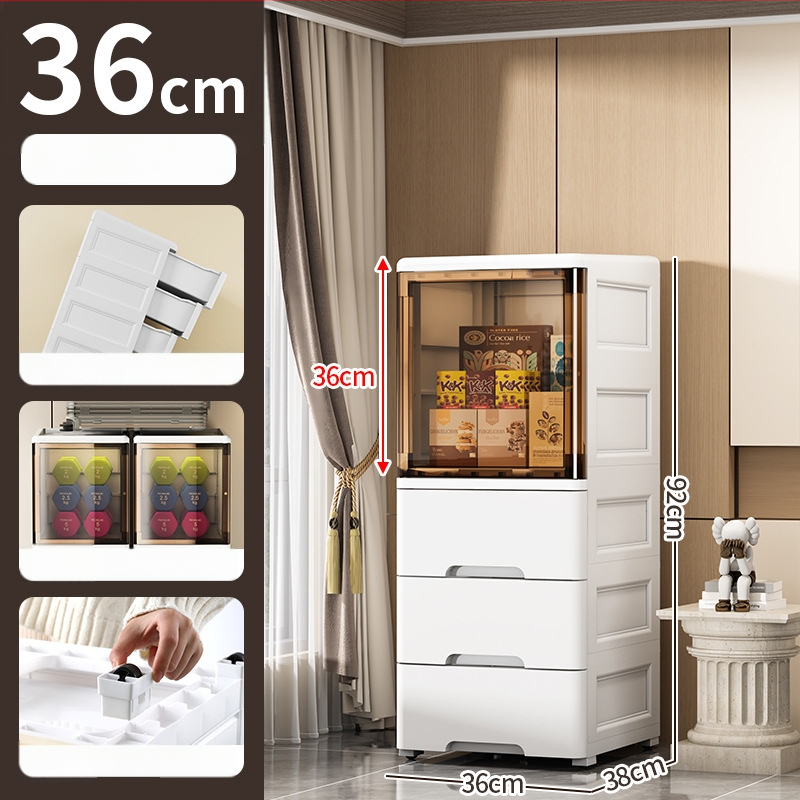 Peng Chao uzglabāšanas skapis, PP materiāls, uz grīdas montāža, modelis 2020, vienkāršs un moderns stils