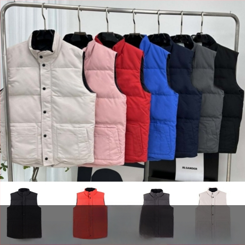 Пухена жилетка с цип, стойкова яка, втален модел (пух от патица; съдържание пух 81–85%; основна тъкан полиестер; цип; стойкова яка)