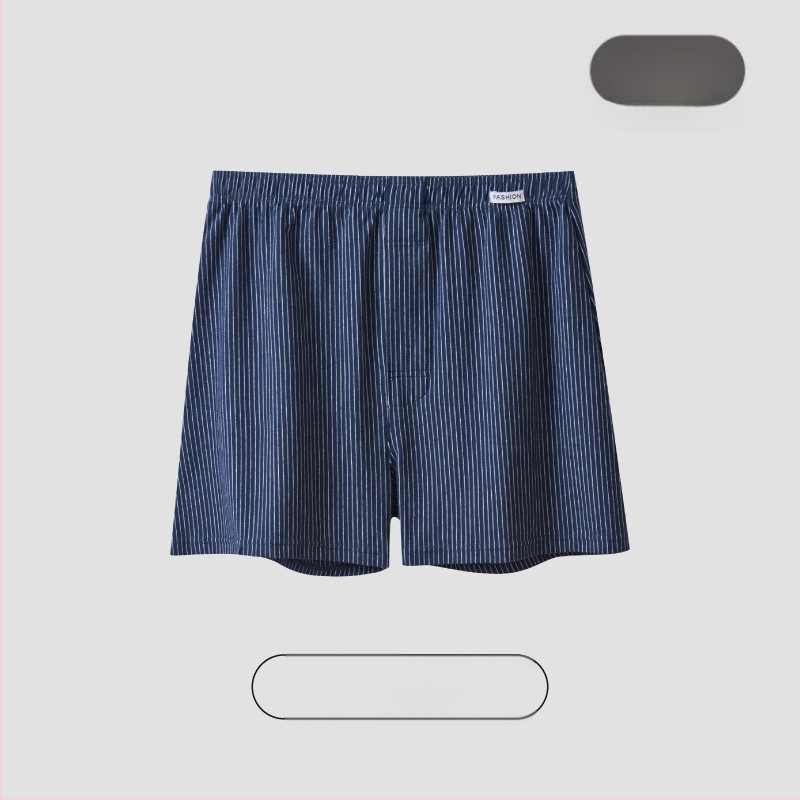 Meeste puuvillased triibulised bokserid, hingav lõngatud kangas, keskmine talje, 95–100% puuvill, kanga tihedus 40