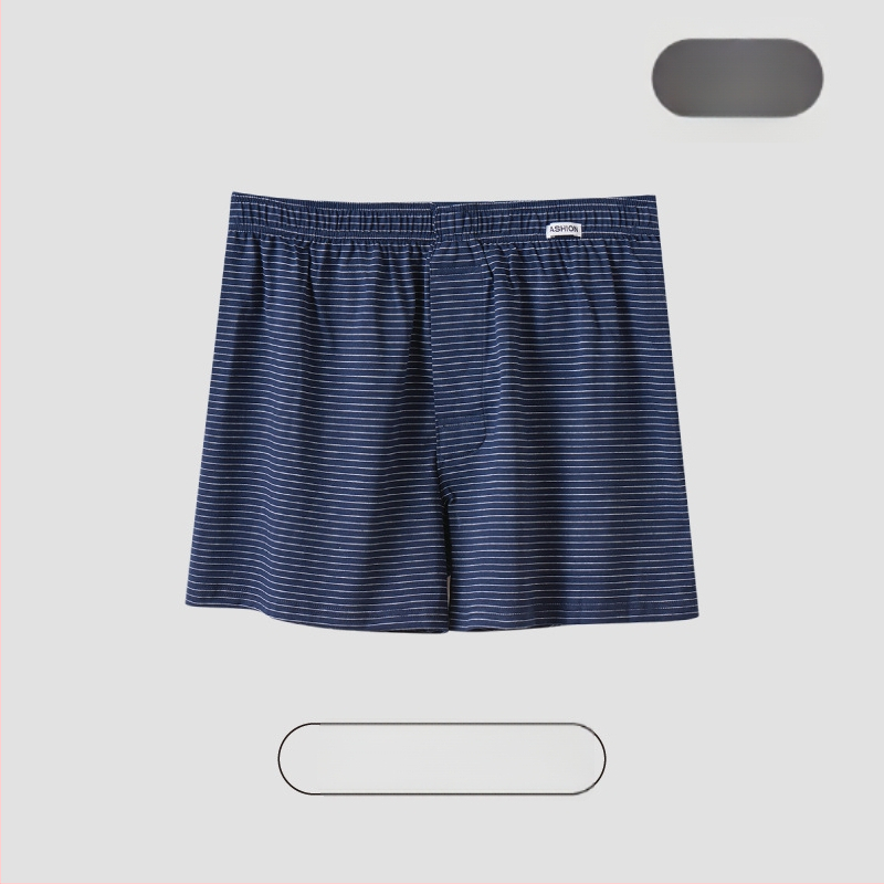 Meeste puuvillased triibulised bokserid, hingav lõngatud kangas, keskmine talje, 95–100% puuvill, kanga tihedus 40