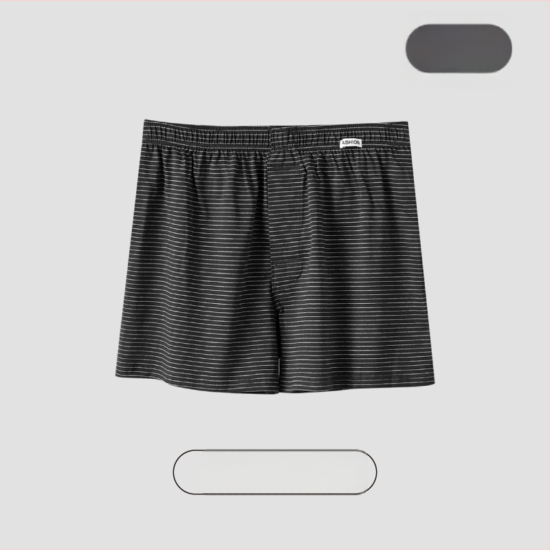 Meeste puuvillased triibulised bokserid, hingav lõngatud kangas, keskmine talje, 95–100% puuvill, kanga tihedus 40