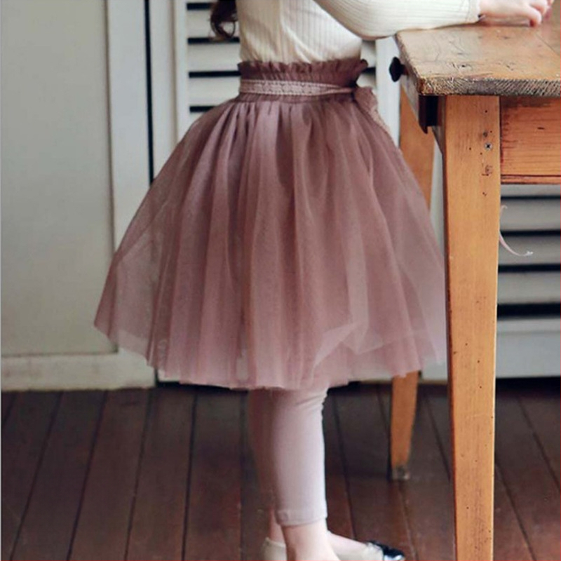 Meitenēm kokvilnas garām piedurknēm tops ar korejiešu stilu, 3–8 gadi, vienkrāsains