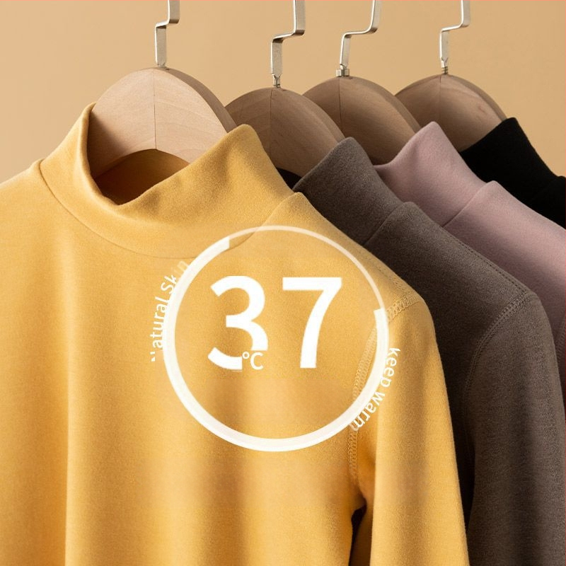 Bērnu kokvilnas silts bāzes top ar fleece iekšējo oderi, apaļš kakls, bez kapuces, ziemas apģērbs