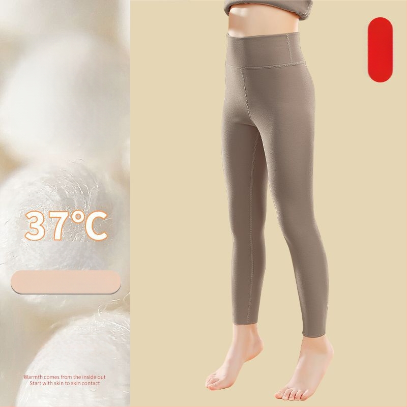 Bērnu kokvilnas silts bāzes top ar fleece iekšējo oderi, apaļš kakls, bez kapuces, ziemas apģērbs