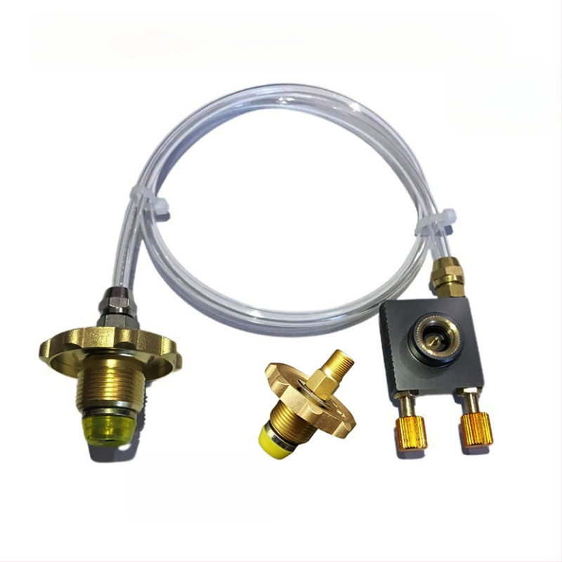 Dujų cilindro pripūtimo vožtuvas su slėgio apsauga ir tiltinis adapteris vamzdyno jungčiai; Prekės ženklas: Gai jiuzhou; Kategorija: 1390