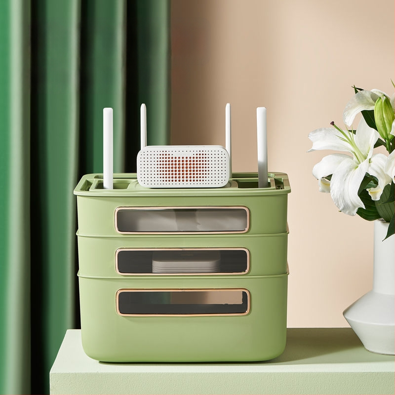 Rūtera un kabelu uzglabāšanas kārba – vadu pārvaldība dzīvojamā istabā, TV set-top box uzglabāšana, piemērots dzīvojamajai istabai, guļamistabai un studijai, mūsdienīgs minimālisms