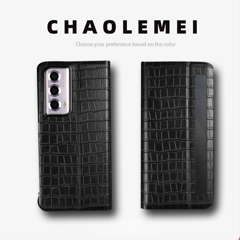 Калъф за Honor MagicVs2 със Smart Window, магнитен флип капак, сгъваем дизайн, PC и кожа, релефна изработка