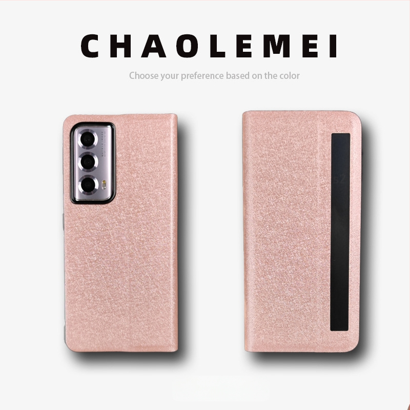 Калъф за Honor MagicVs2 със Smart Window, магнитен флип капак, сгъваем дизайн, PC и кожа, релефна изработка