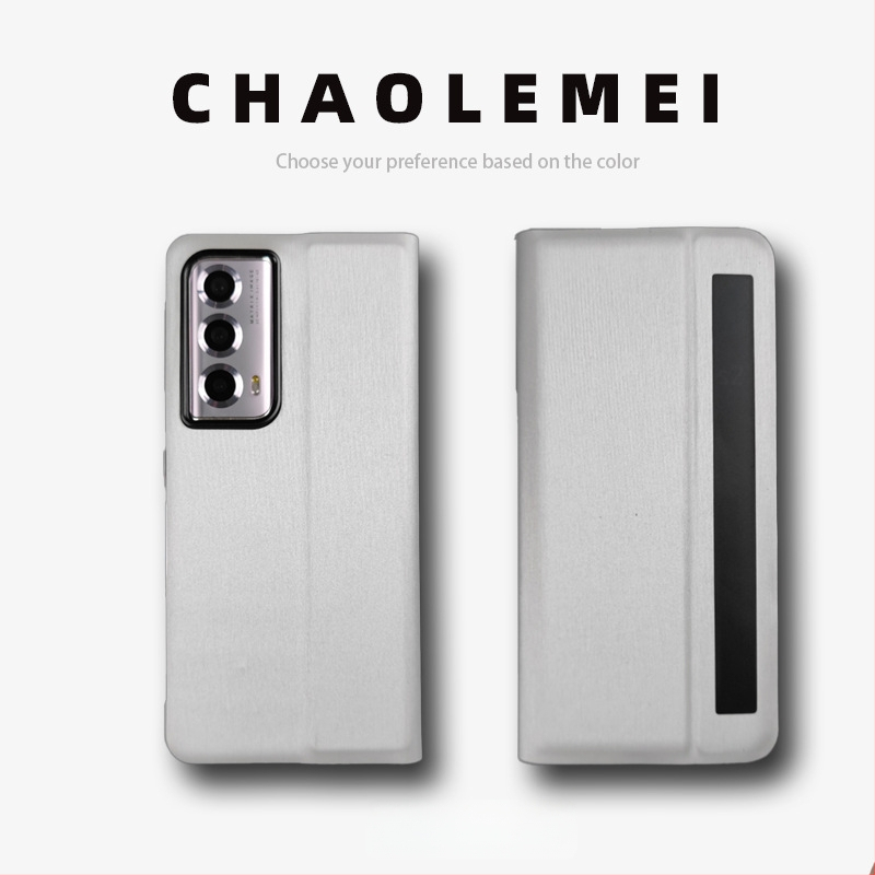 Калъф за Honor MagicVs2 със Smart Window, магнитен флип капак, сгъваем дизайн, PC и кожа, релефна изработка